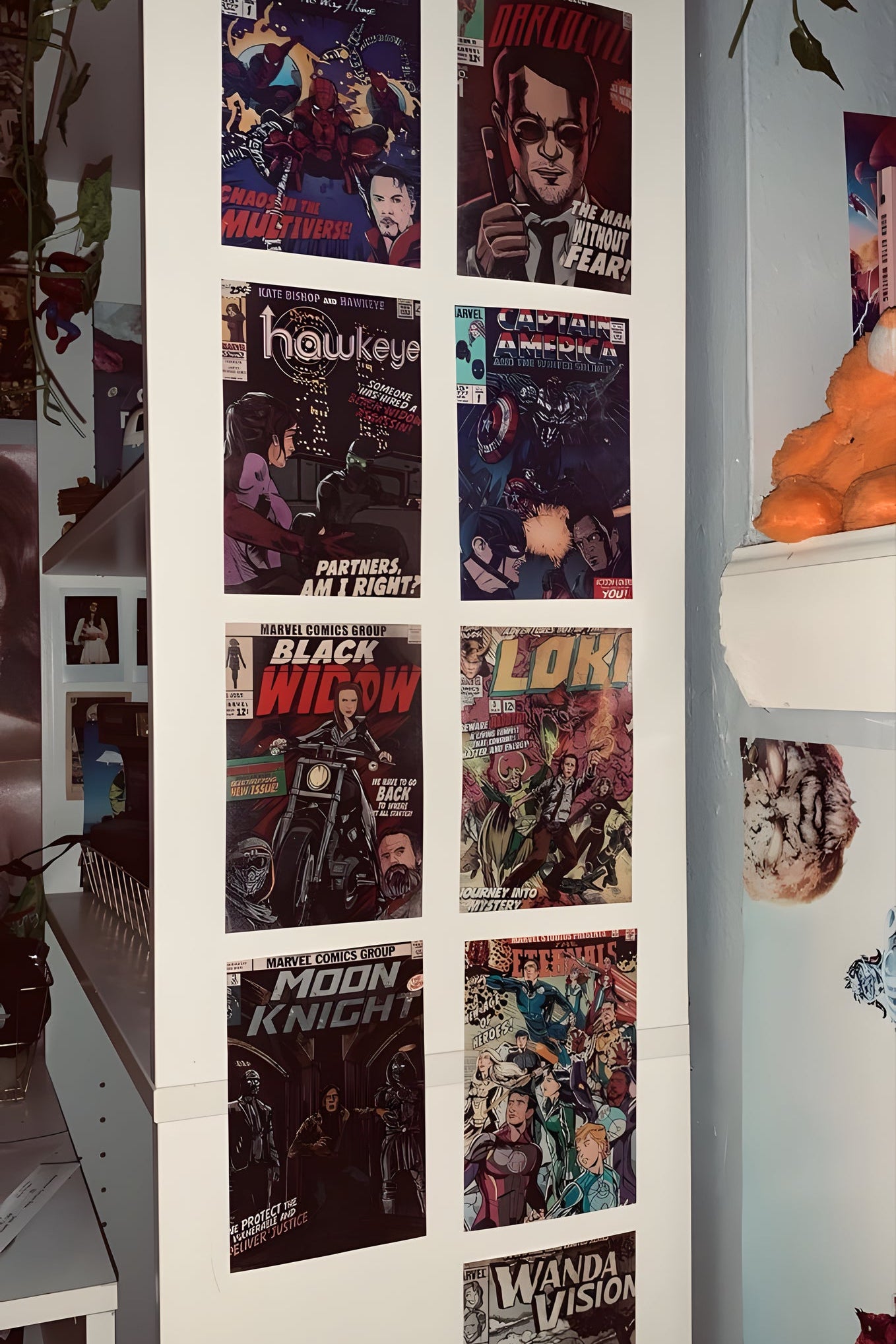 VINTAGE COMIC BOOK COVERS - WALL COLLAGE POSTERS