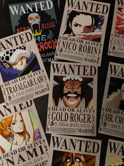 ONE PIECE WANTED POSTERS - WALL COLLAGE POSTERS