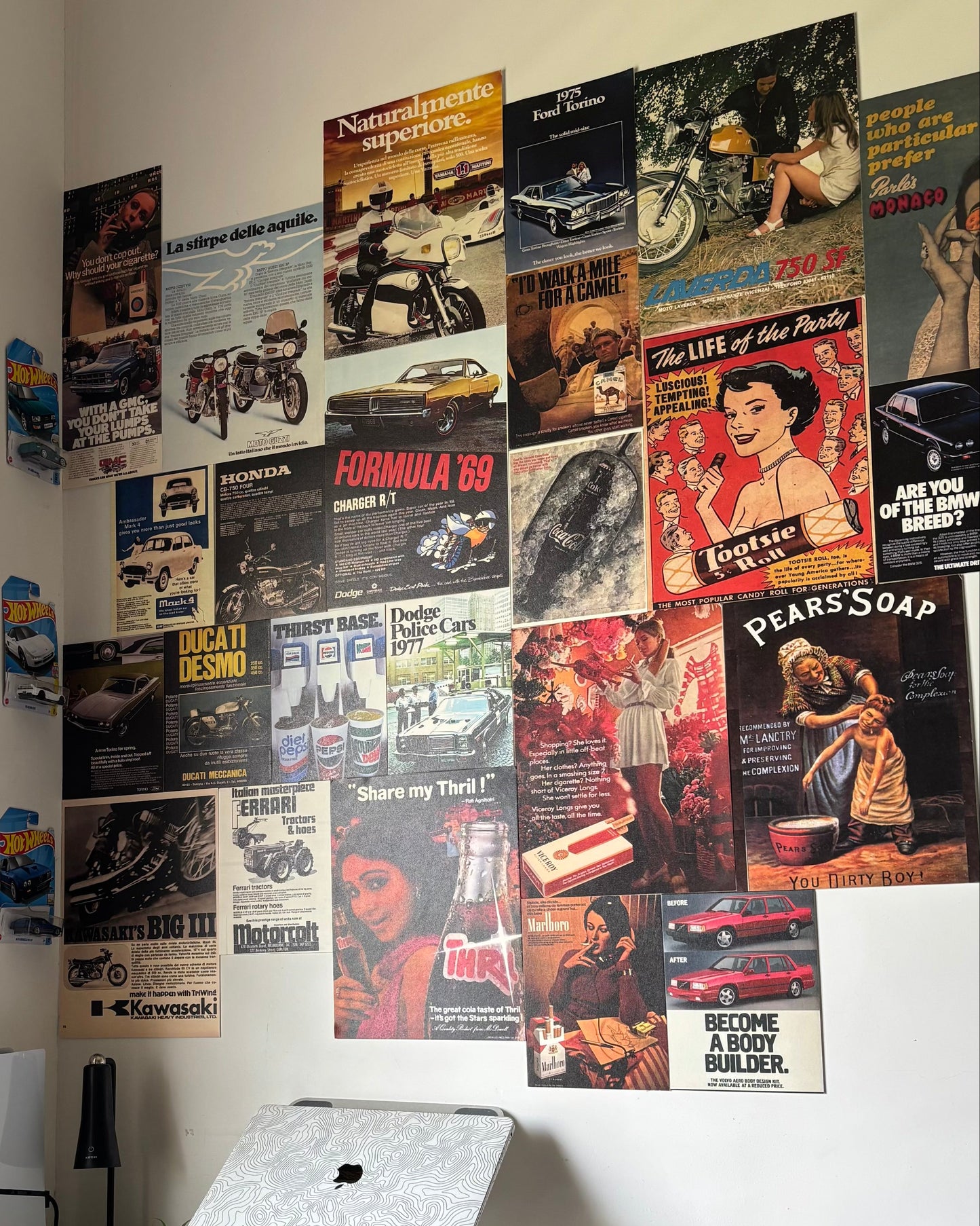 VINTAGE ADVERTISEMENTS - WALL COLLAGE POSTERS